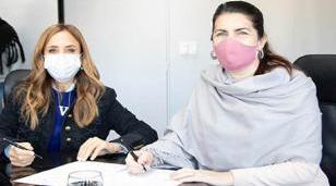 Firman convenios para fortalecer programas sociales y productivos en moreno