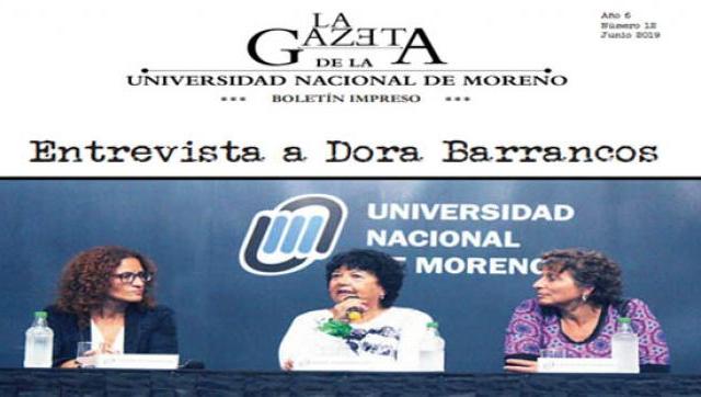 Último número de La Gazeta de la Universidad Nacional de Moreno 
