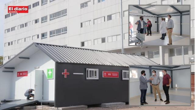 Morón suma otro módulo de emergencia sanitario en el Hospital Municipal