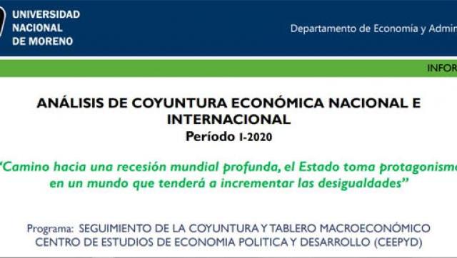 Se encuentra disponible el último Informe de Análisis de la Coyuntura Económica Nacional e Internacional