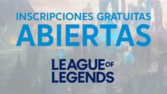 Inscripción al torneo League of Legends