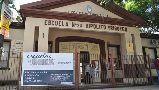 Avanzan las obras en las Escuelas Primarias Nº23 de Haedo y Nº40 de Castelar