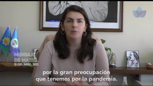 La intendenta Mariel Fernández dio un mensaje a los habitantes de Moreno