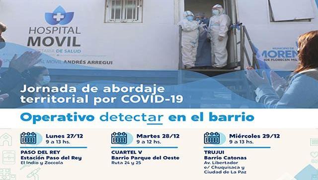 Operativo Detectar esta semana en Moreno