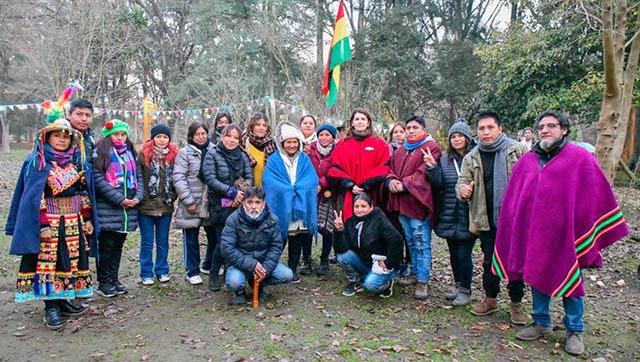 La Intendenta celebró el Inti Raymi junto al Vicepresidente de Bolivia en moreno