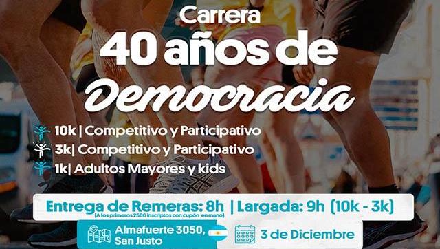 Carrera por los 40 años de Democracia