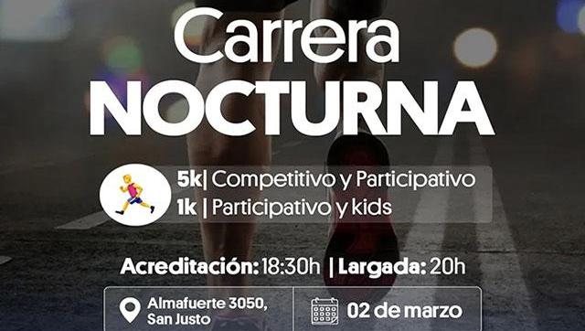 “Primera carrera Nocturna” en La Matanza