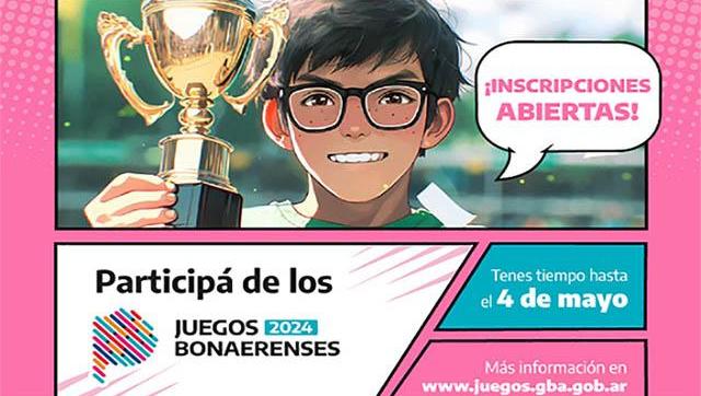 Abrió la inscripción de los Juegos Bonaerenses 2024