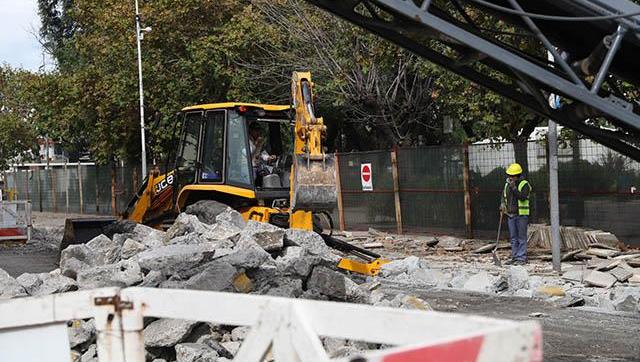 Obras en el centro de San Justo 