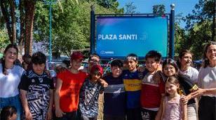 Moreno recupera un nuevo espacio público: Plaza Santi en el barrio Franciscanos